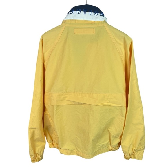 B19 Vintage Mens Nautica Brand Full Zip Nylon Rain Jacket L - Picture 3 of 4